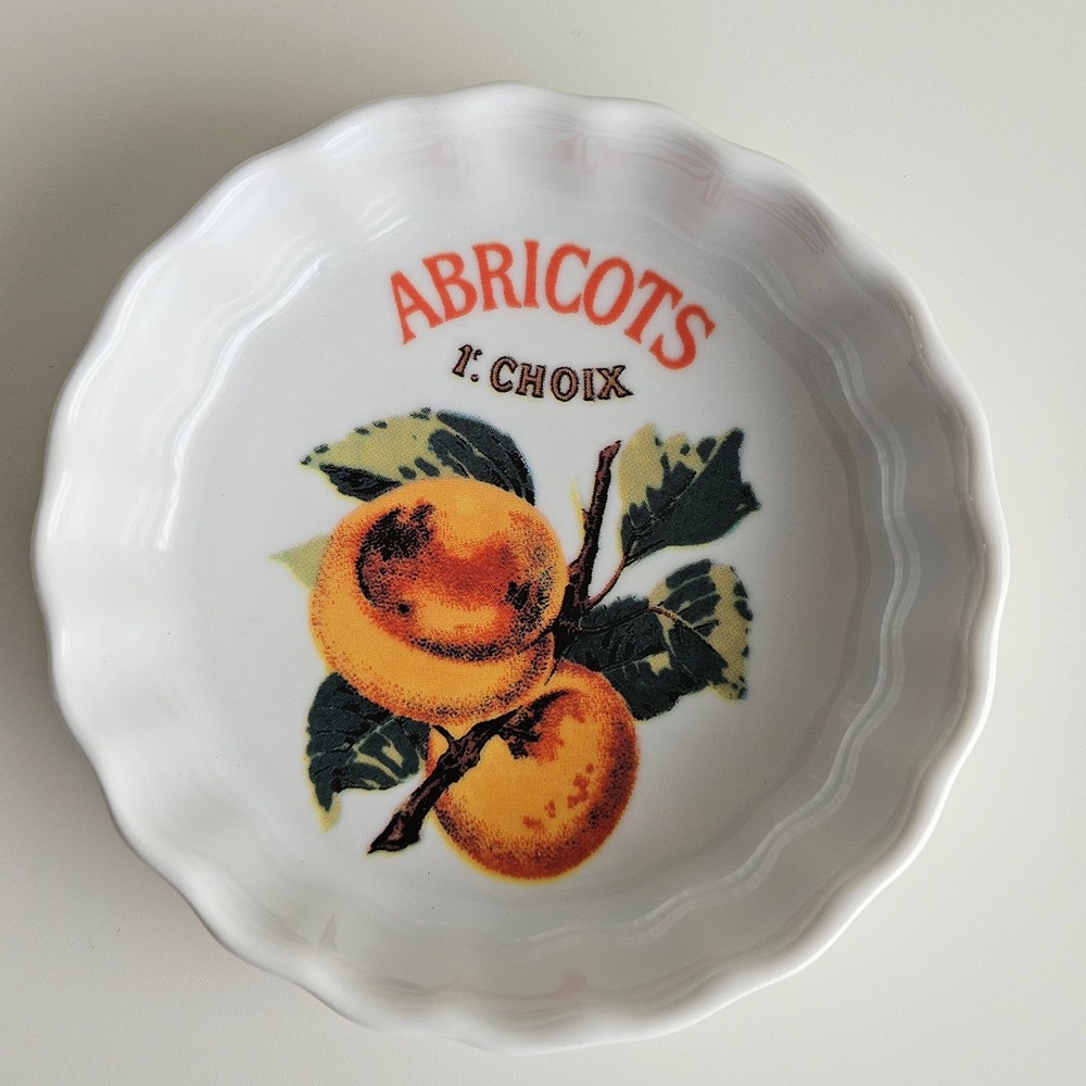 Williams-Sonoma Tart Dish‎ Rosanna Abricots 1 Choix White Made in Italy 3.75in